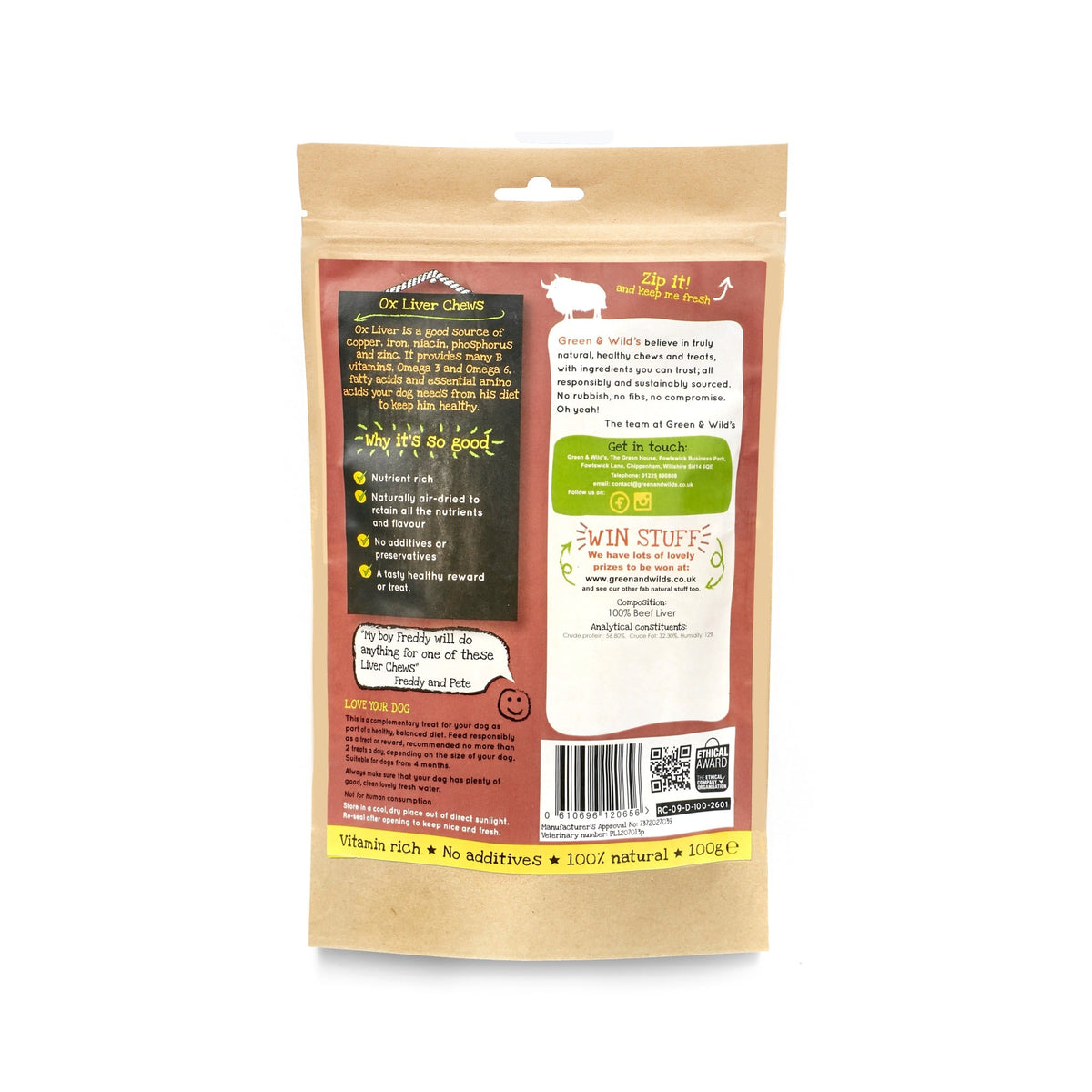 Green & Wild's Ox Liver Chews
