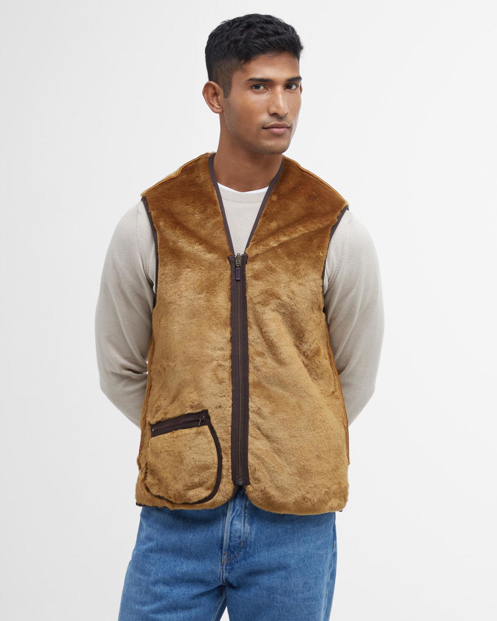 Barbour Warm Pile Waistcoat/Zip in Liner