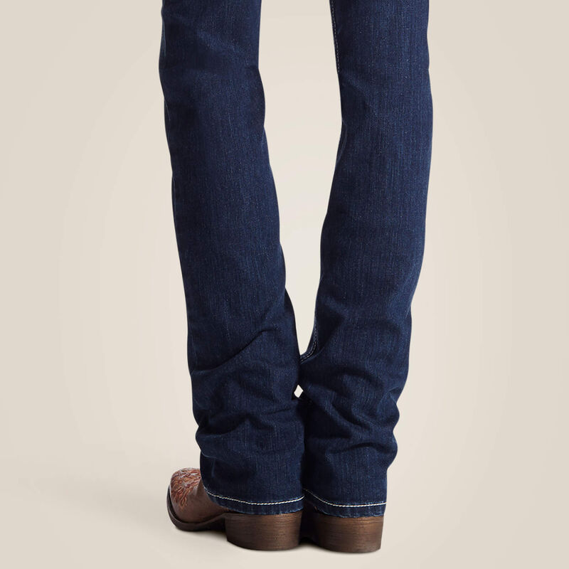 Ariat Women's R.E.A.L. Mid Rise Icon Straight Stackable Jean