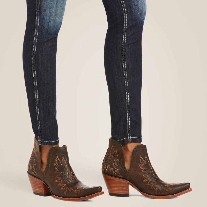Ariat Women's R.E.A.L. Mid Rise Outseam Ella Skinny Jean
