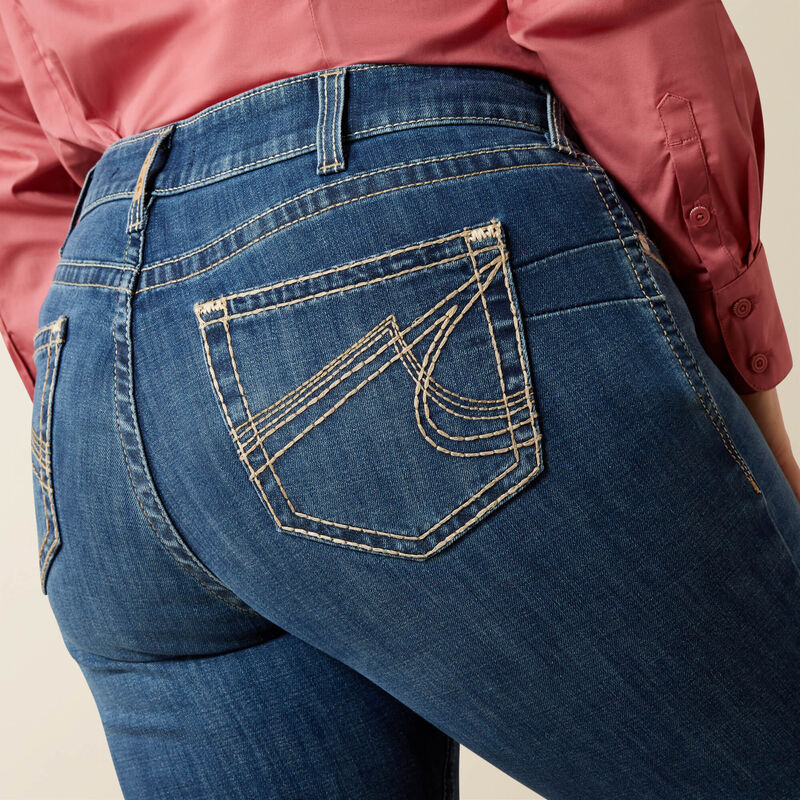 Ariat Women's R.E.A.L. Mid Rise Joanna Boot Cut Jean