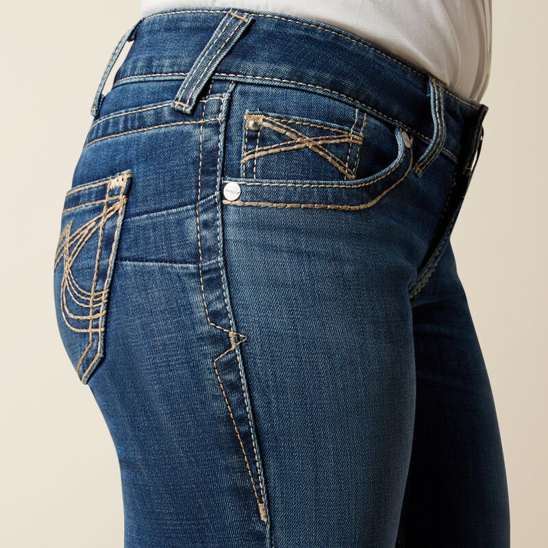 Ariat Women's R.E.A.L. Mid Rise Joanna Boot Cut Jean