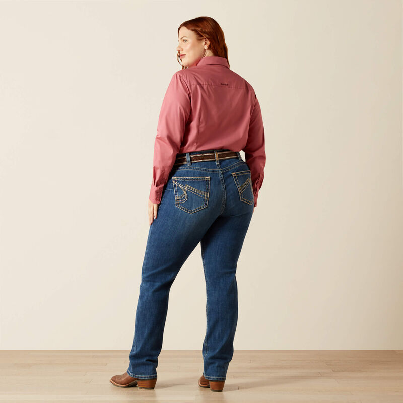 Ariat Women's R.E.A.L. Mid Rise Joanna Boot Cut Jean