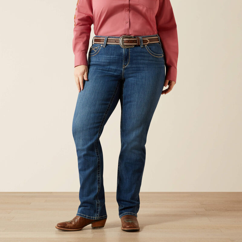 Ariat Women's R.E.A.L. Mid Rise Joanna Boot Cut Jean