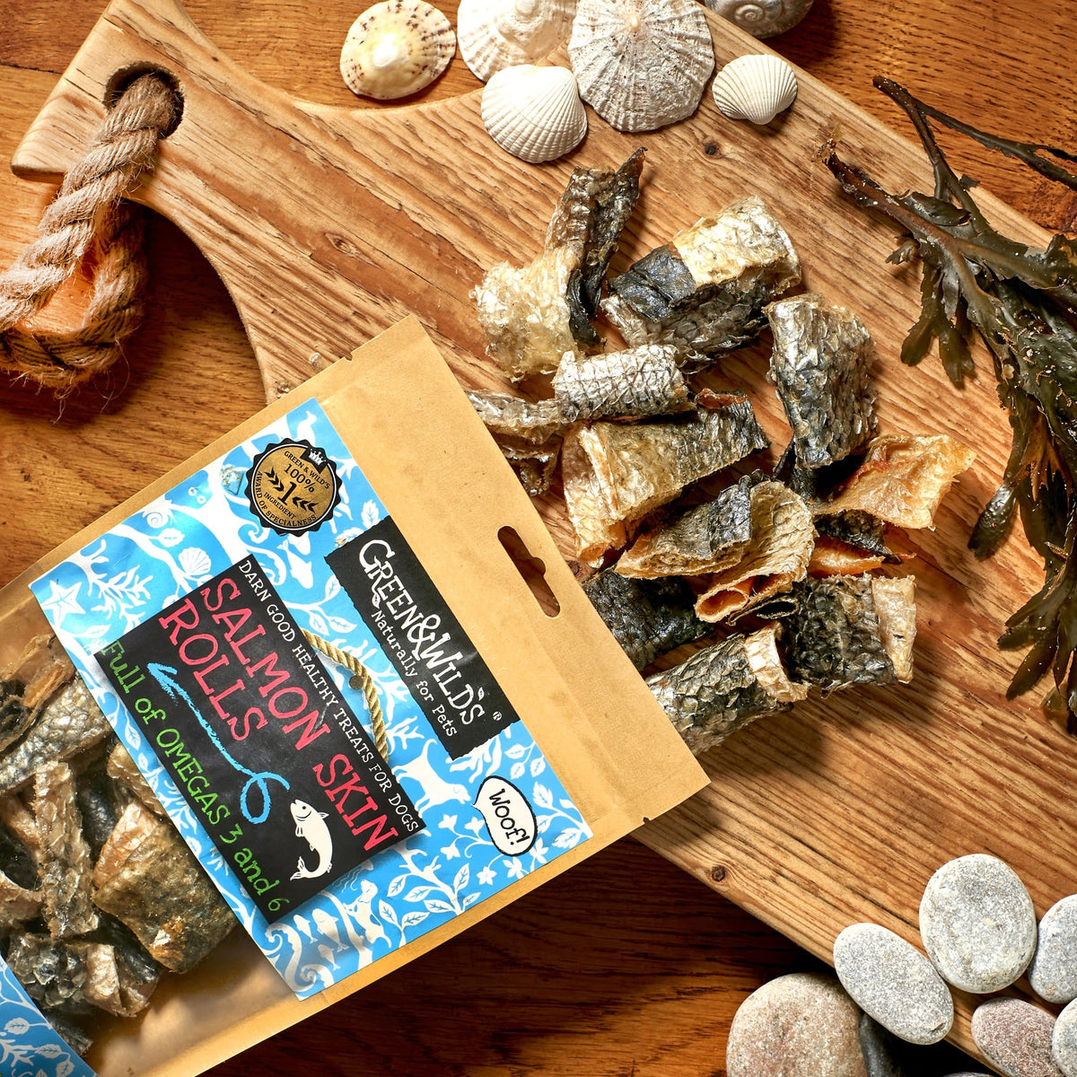 Green & Wild's Salmon Skin Rolls