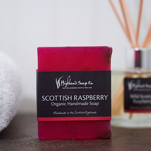 Highland Soap Co. Wild Scottish Raspberry Glycerine Soap (Old Style)