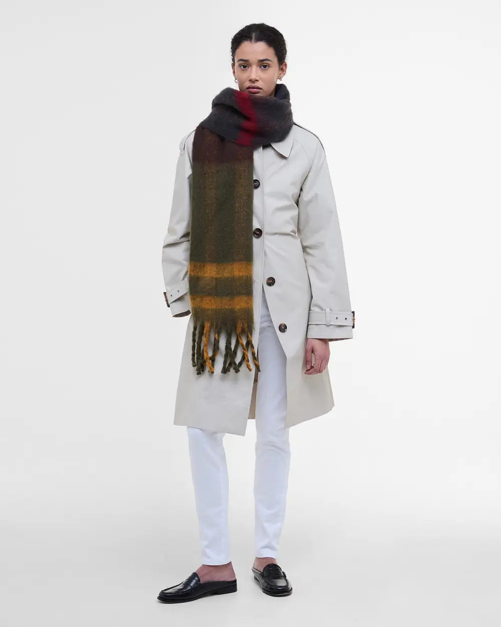 Barbour Women's Isla Tartan Boucle Scarf