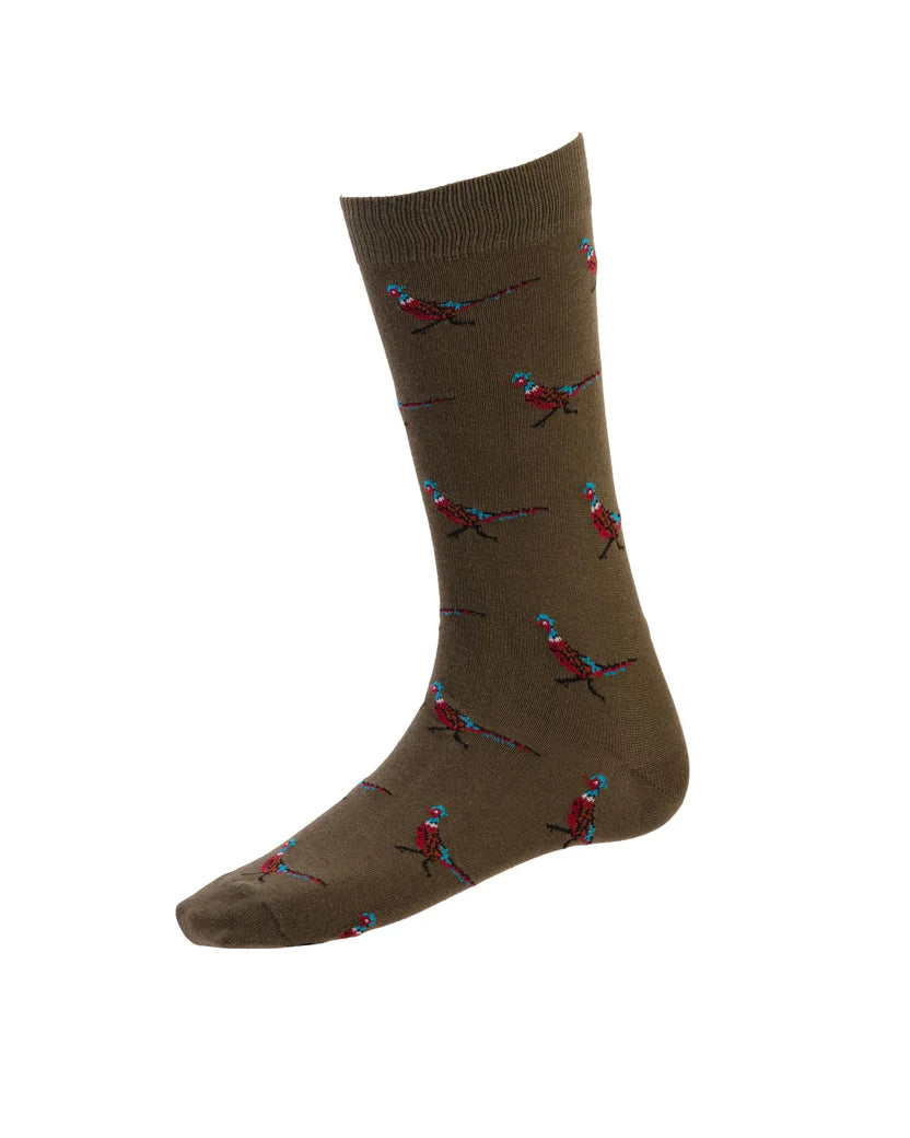House Of Cheviot Cotton Pheasant Socks