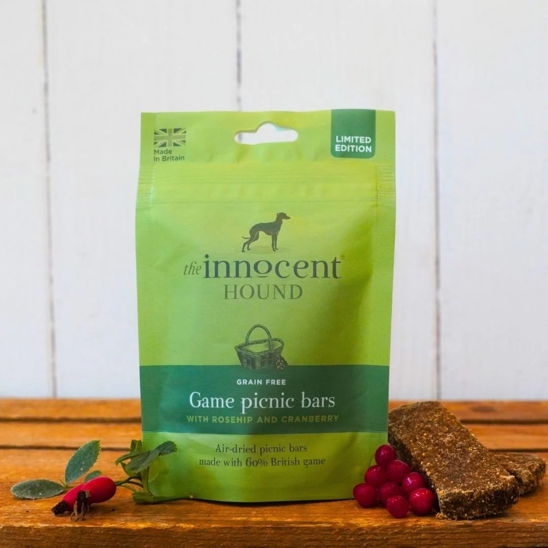 The Innocent Hound Game Picnic Bars with Rosehip & Cranberry