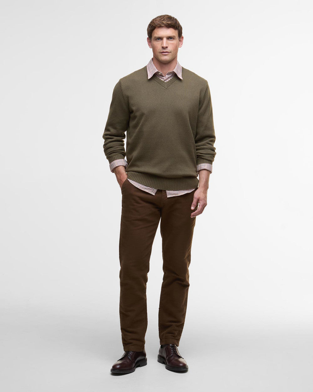 Barbour Men's Kelson V-Neck Knitted Sweater AW25