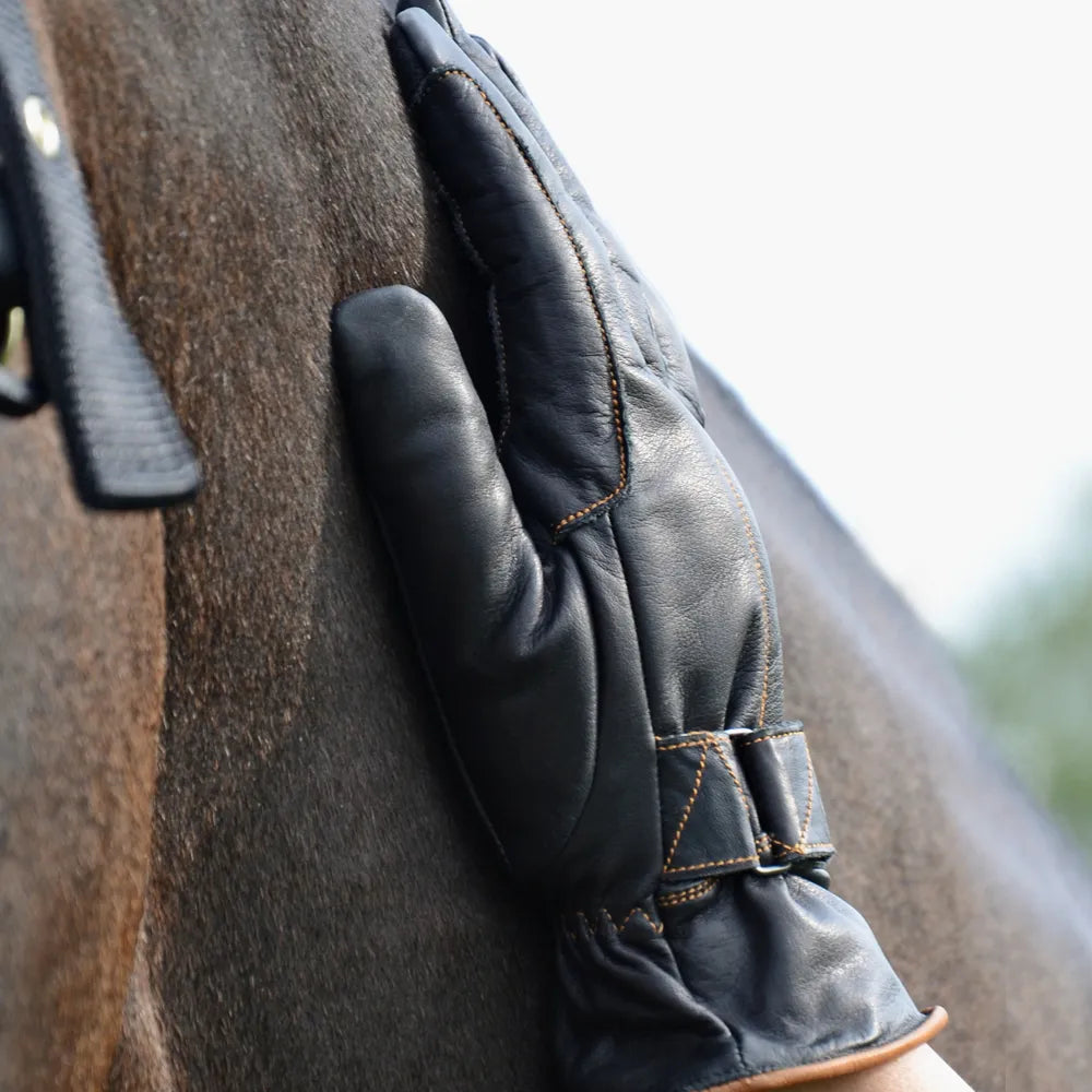 Hy Thinsulate Leather Winter Riding Gloves