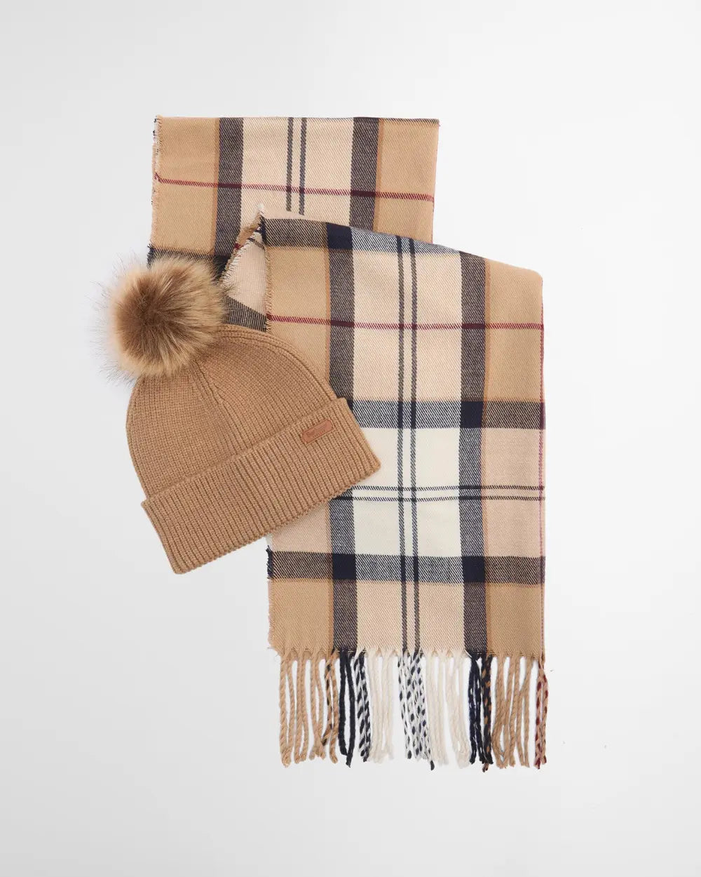 Barbour Dover Beanie & Hailes Scarf Gift Set