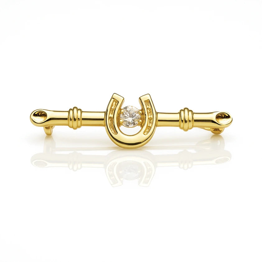 Equetech Horseshoe Deluxe Stock Pin