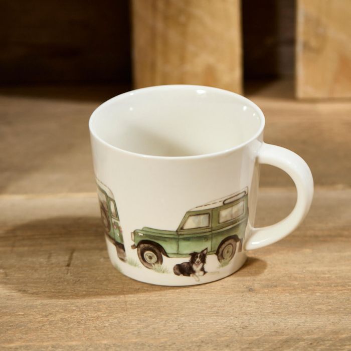 Langs 'I would rather be driving my Landy' Mug Stoneware
