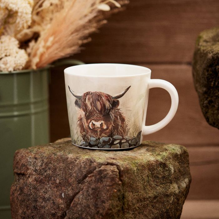 Langs Dougal Highland Cow Mug Stoneware