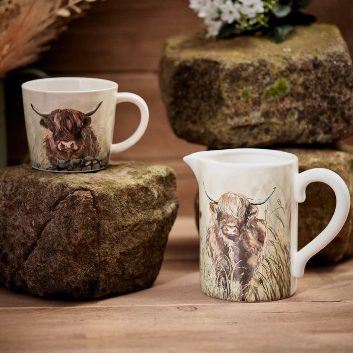 Langs Dougal Highland Cow Mug Stoneware