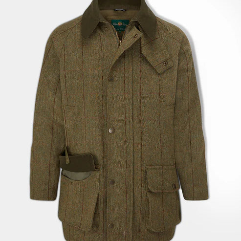Alan Paine Men's Rutland Waterproof Tweed Shooting Coat