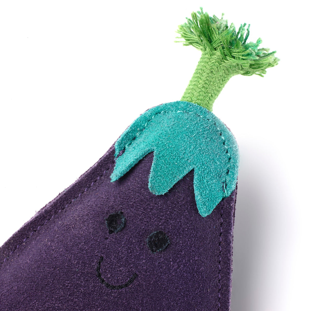 Green & Wild's Austin the Aubergine ECO Dog Toy