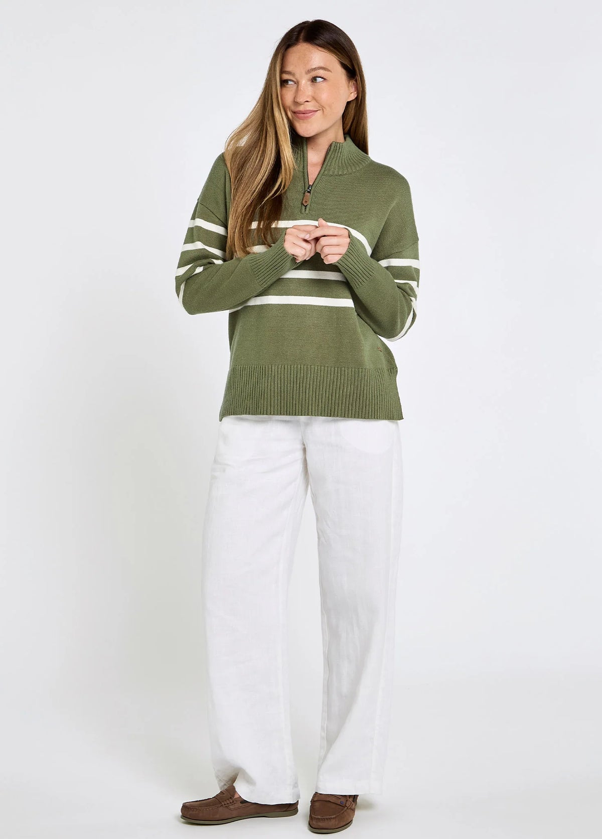 Dubarry Women’s Fonthill Zip Neck Sweater