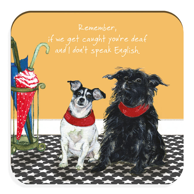 The Little Dog Laughed Coaster