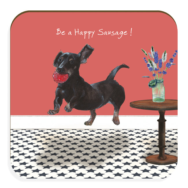 The Little Dog Laughed Coaster