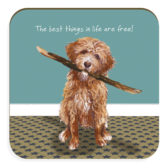 The Little Dog Laughed Coaster