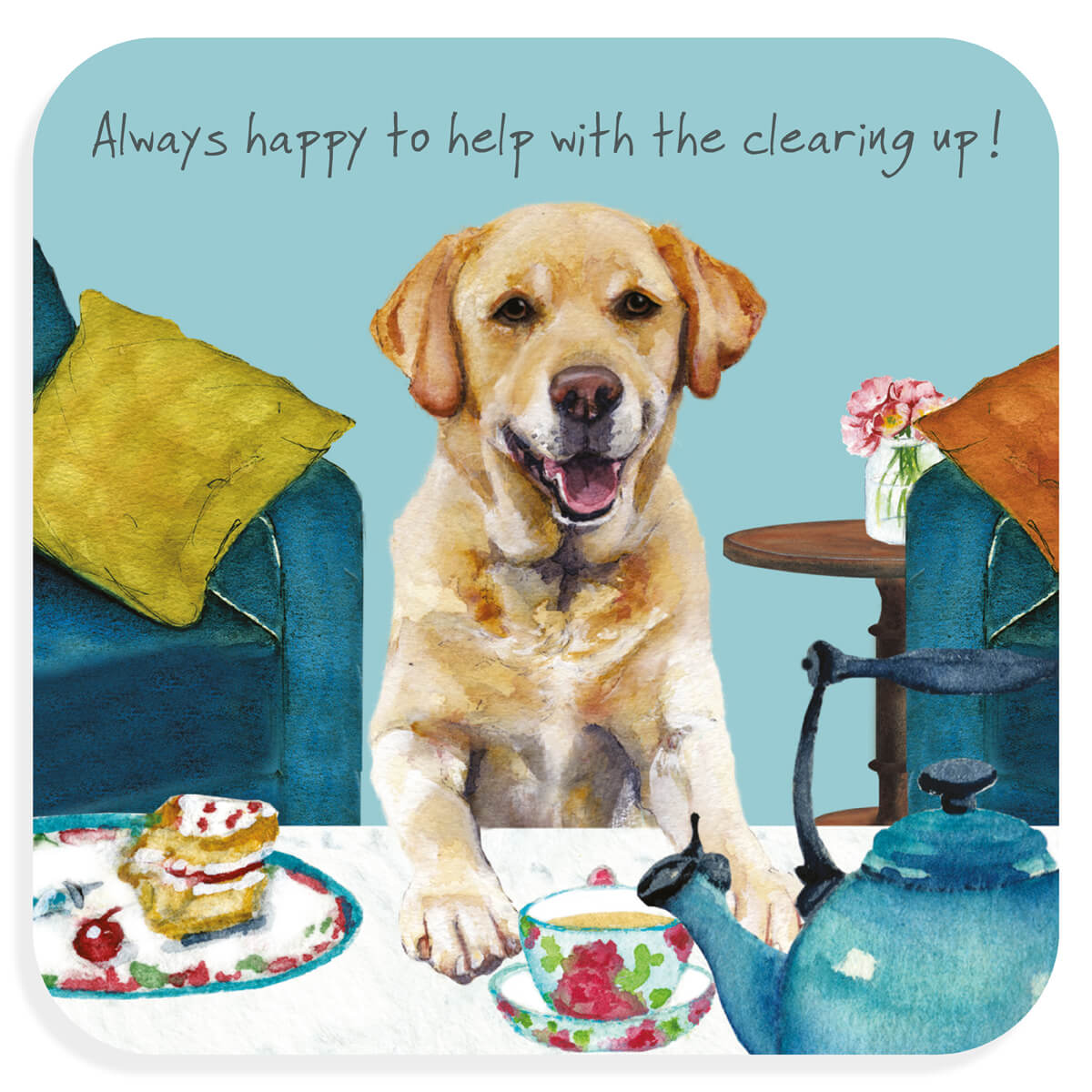 The Little Dog Laughed Coaster