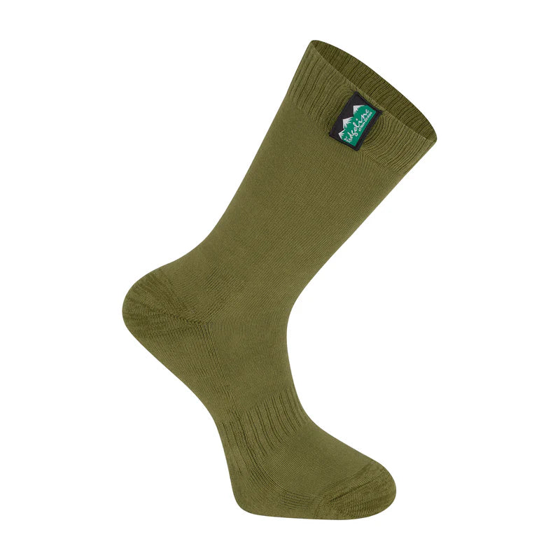 Ridgeline Cotton Work Socks Mid Length (Pack of 3)