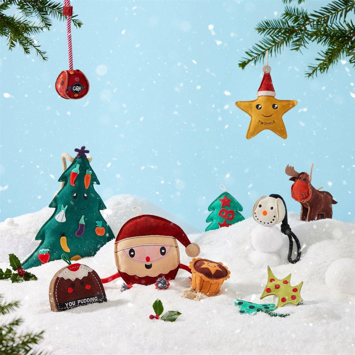 Green & Wild's 'You Pudding' Christmas ECO Dog Toy