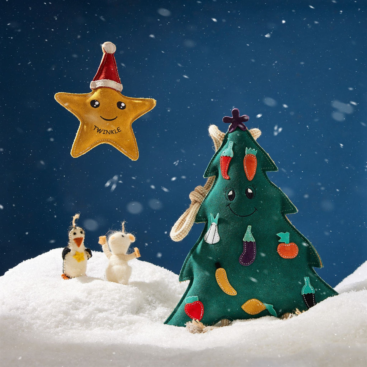 Green & Wild's Carol the Christmas Tree ECO Pet Toy