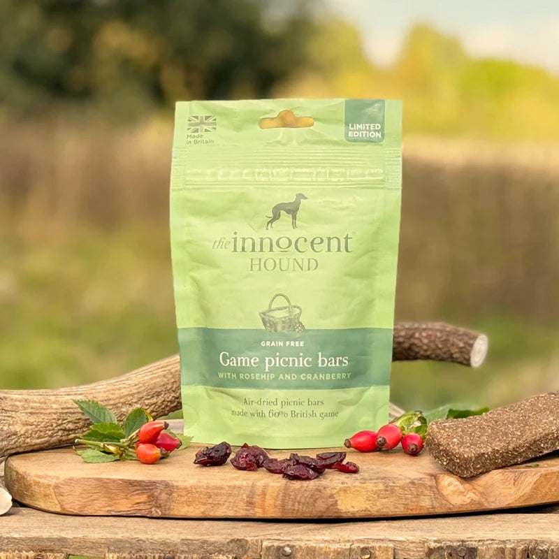 The Innocent Hound Game Picnic Bars with Rosehip & Cranberry