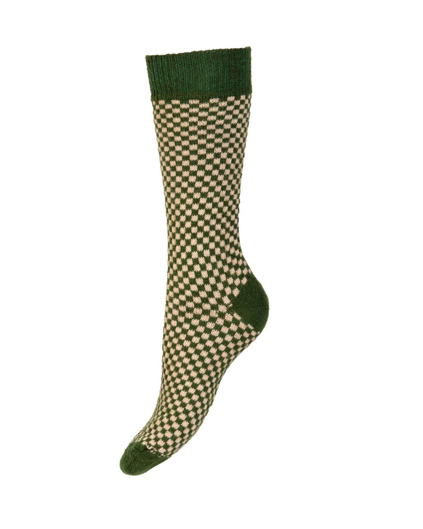 House of Cheviot Lady Gingham Short Socks
