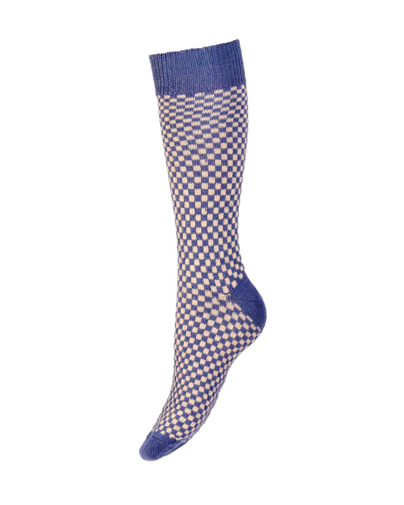 House of Cheviot Lady Gingham Short Socks