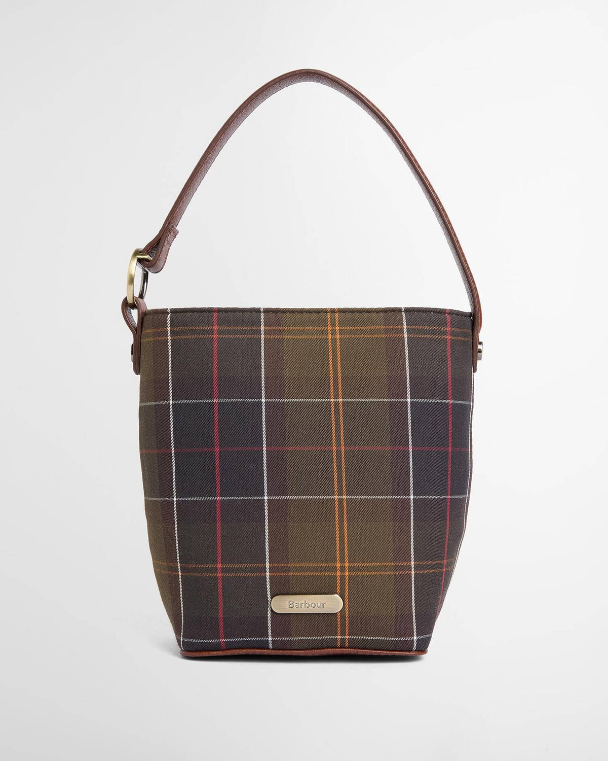 Barbour Cedar Mini Tartan Bucket Bag
