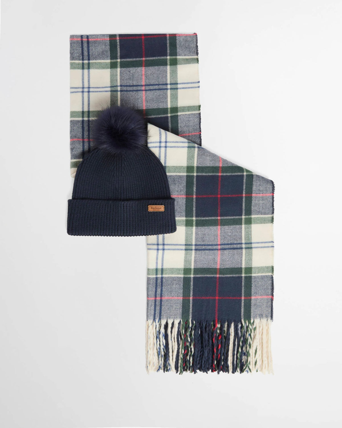 Barbour Dover Beanie & Hailes Scarf Gift Set