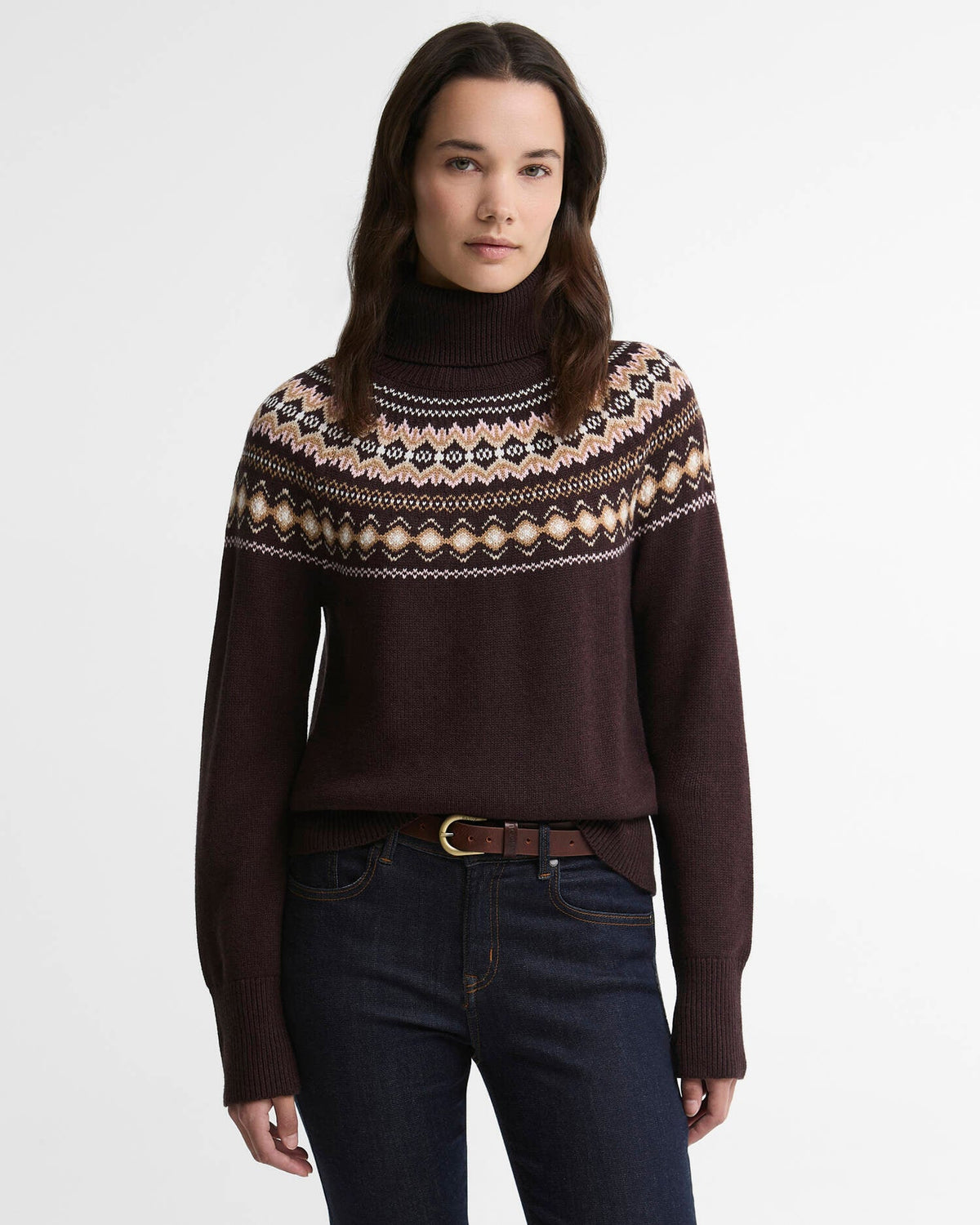 Barbour Women's Darwen Fairisle Rollneck Jumper AW26