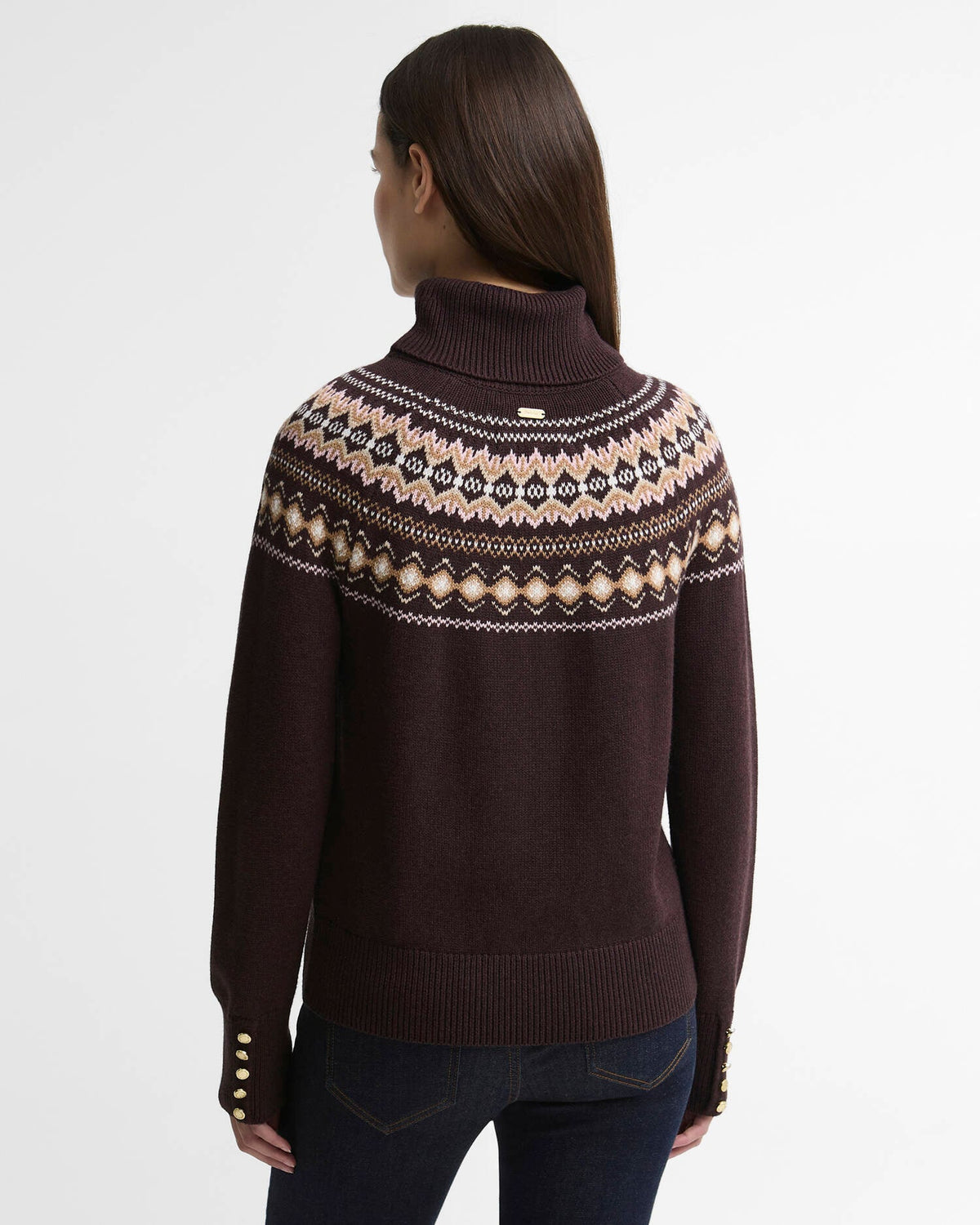 Barbour Women's Darwen Fairisle Rollneck Jumper AW26