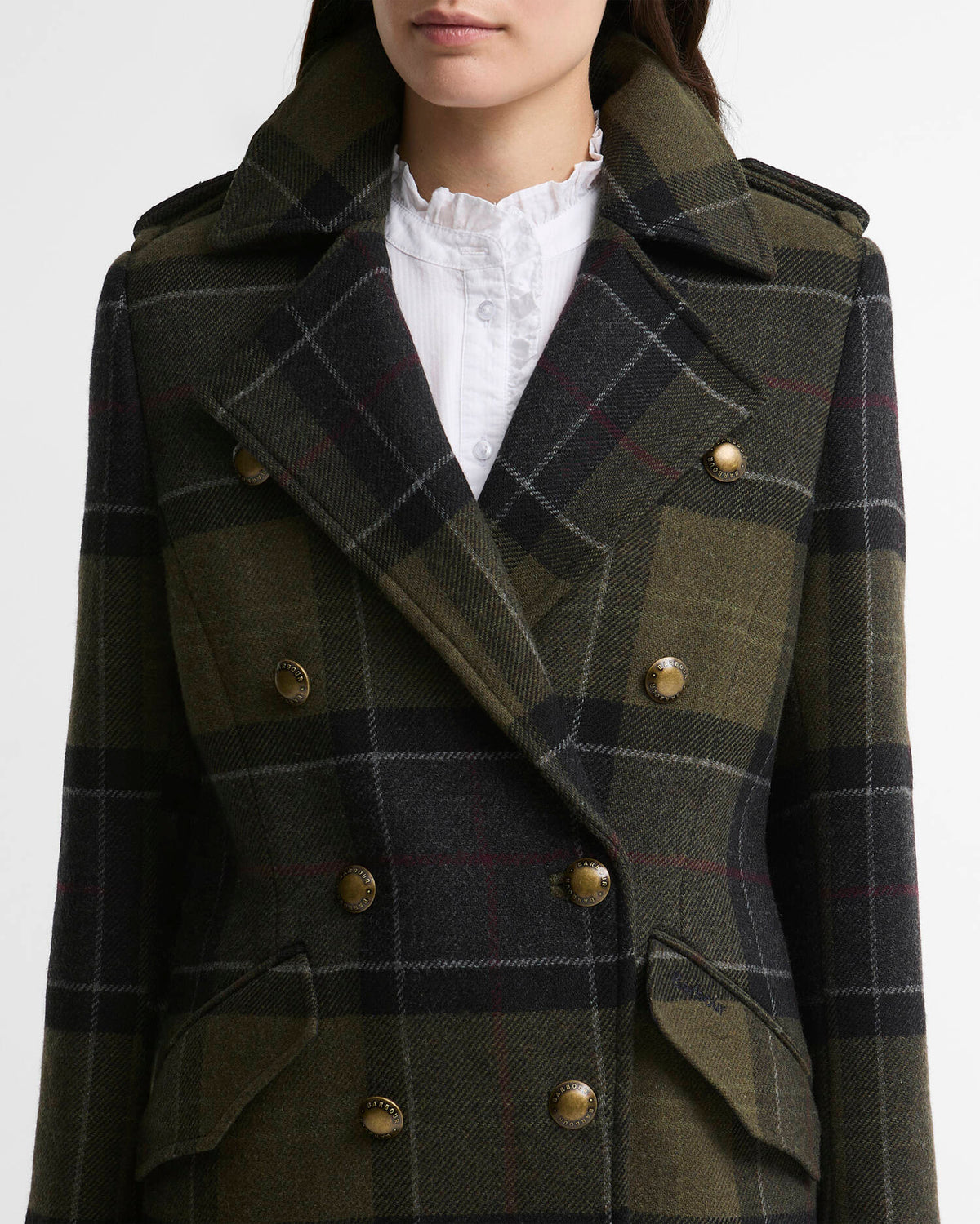 Barbour Women's Cottesmore Checked Wool Coat AW26