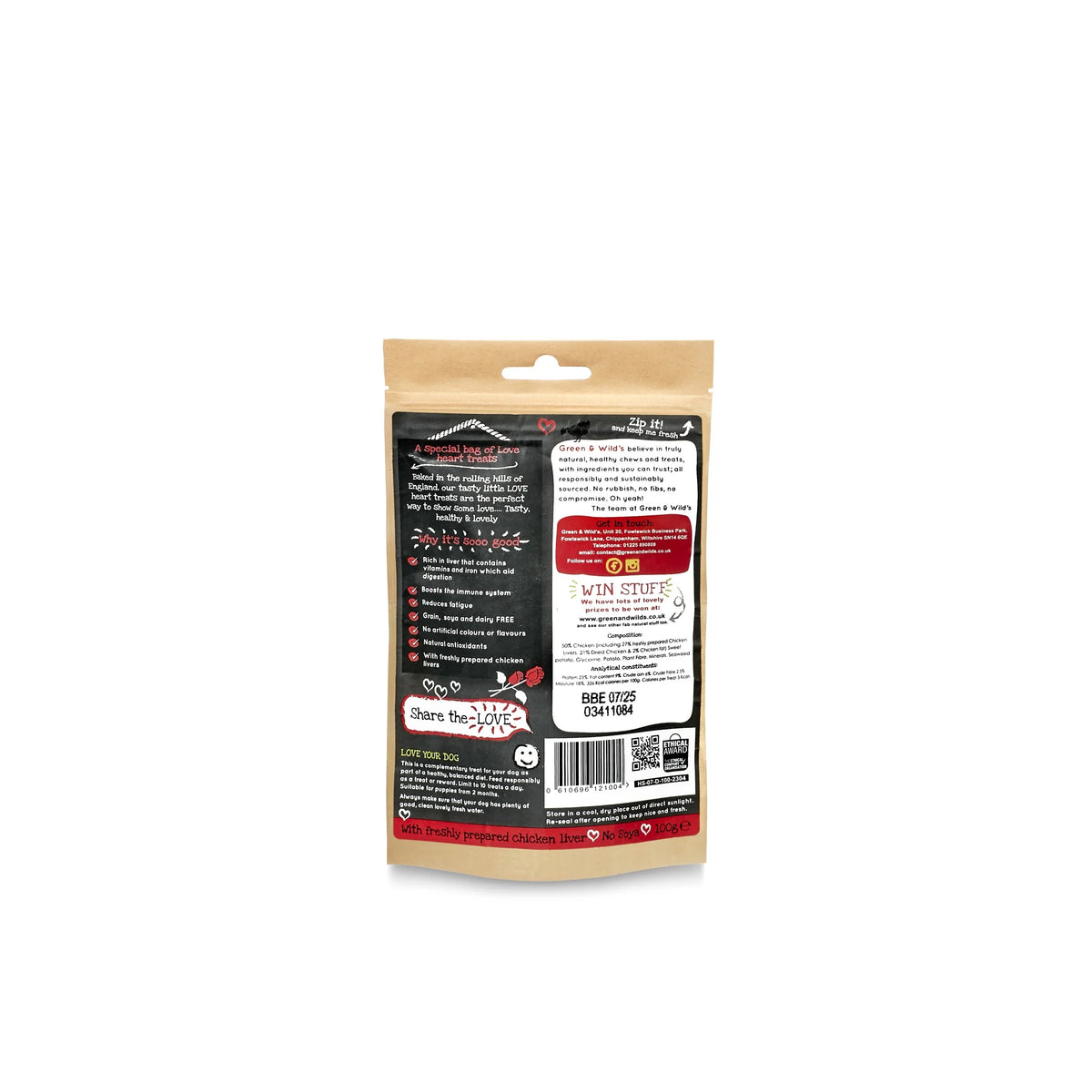 Green & Wild's Chicken Liver Love Treats