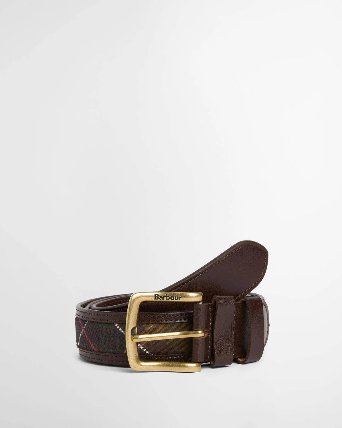 Barbour Girvan Tartan Leather Belt