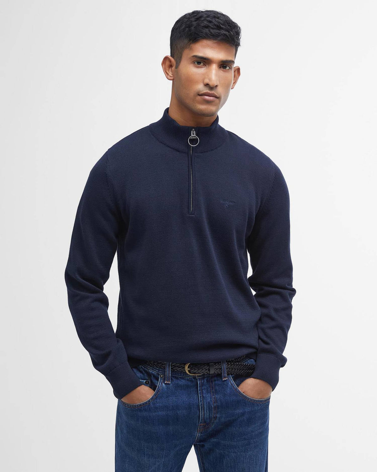Barbour Men's Cotton Half Zip Jumper