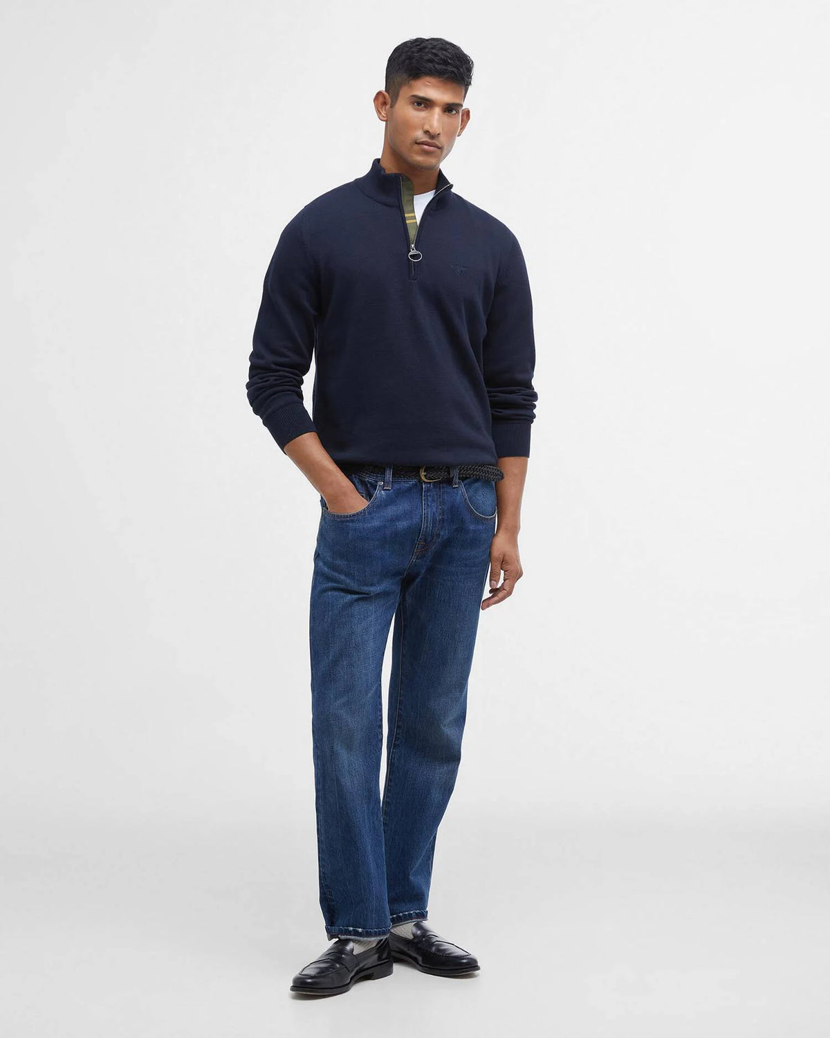 Barbour Men's Cotton Half Zip Jumper