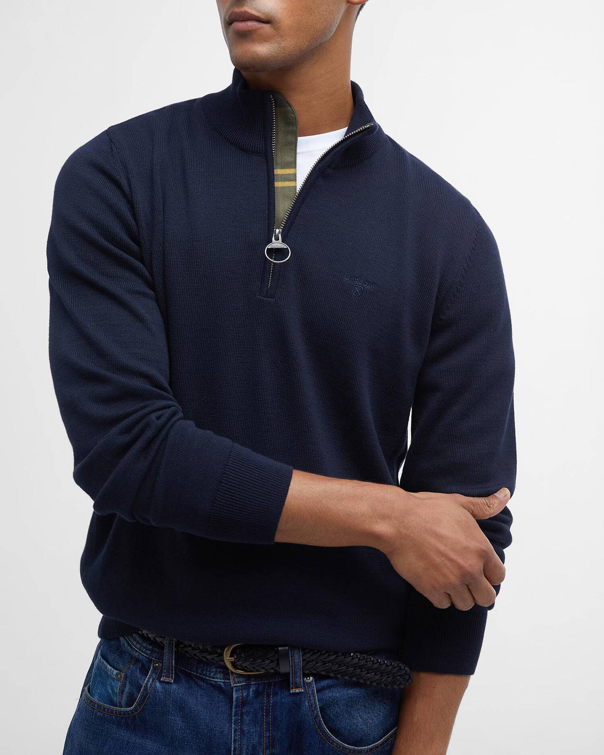 Barbour Men's Cotton Half Zip Jumper
