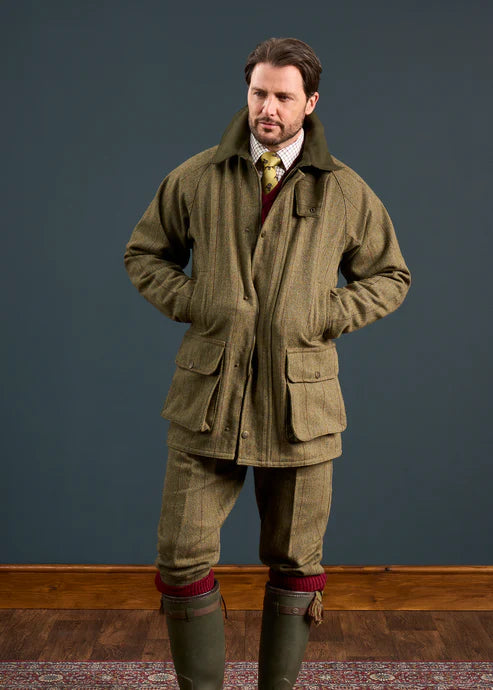 Alan Paine Men's Rutland Waterproof Tweed Shooting Coat