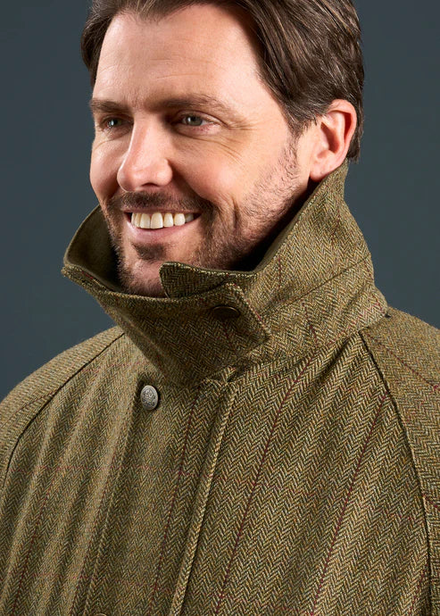 Alan Paine Men's Rutland Waterproof Tweed Shooting Coat