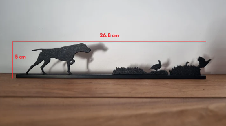 ShadowShapes German Pointer Flushing Grouse