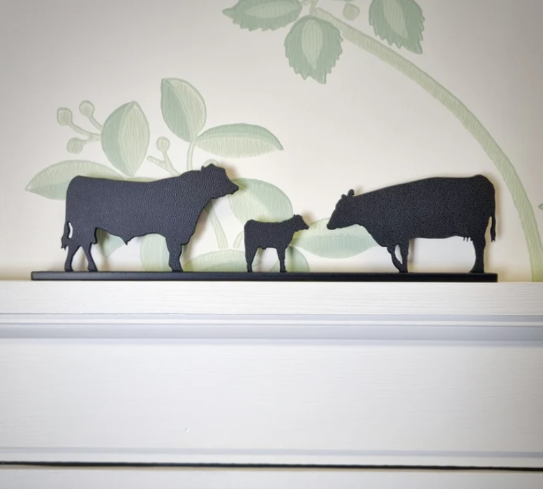ShadowShapes Aberdeen Angus Family Group