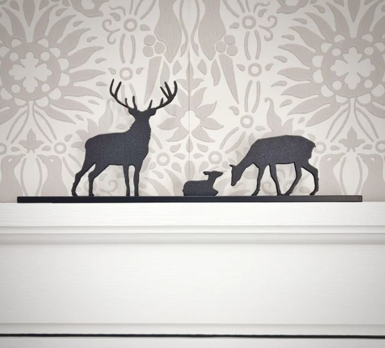ShadowShapes Red Deer Family Group