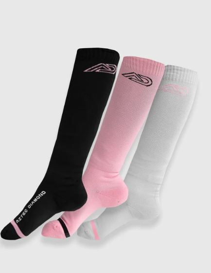 Aztec Diamond YR Pink Three Sock Pack SS25