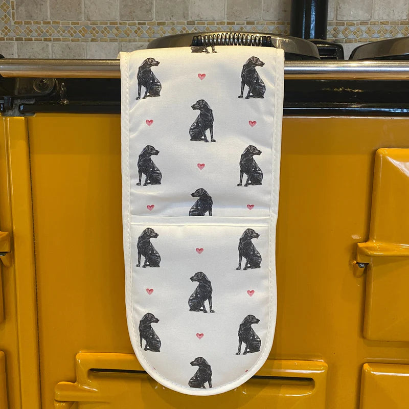 Susel & Co Black Lab Double Oven Gloves